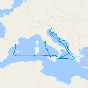 Mediterranean, Greek Islands & Adriatic from Civitavecchia