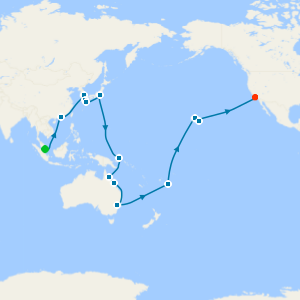 Singapore to Los Angeles