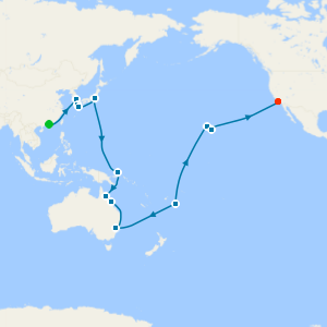 Hong Kong to Los Angeles