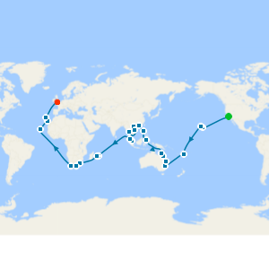 Los Angeles to Southampton