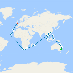 Sydney to Southampton