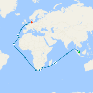 Singapore to Hamburg