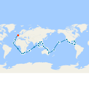 Miami to Southampton with Miami Beach Stay