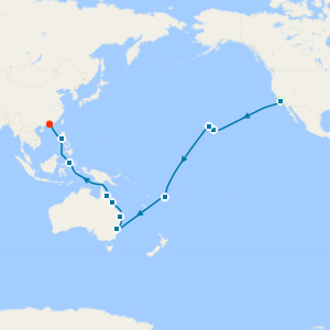 Los Angeles to Hong Kong with Stay