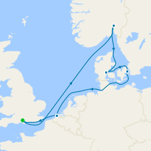 Norway, Denmark & Belgium from Southampton