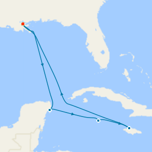 Western Caribbean from New Orleans with Stay