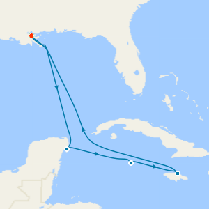 Western Caribbean from New Orleans with Stay