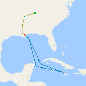 Deep South Music Adventure includes Nashville, Memphis & New Orleans with Tours and Caribbean Cruise