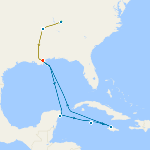 Deep South Music Adventure includes Nashville, Memphis & New Orleans with Tours and Caribbean Cruise