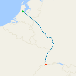 Tulips and the Rhine river cruise from Amsterdam to Basel