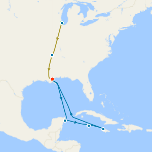 America's Music Cities & Western Caribbean from New Orleans with Stays