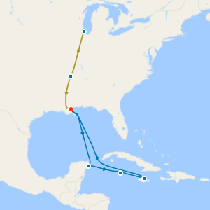 America's Music Cities & Western Caribbean from New Orleans with Stays