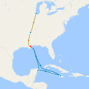 America's Music Cities & Western Caribbean from New Orleans with Stays