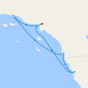 West Coast Getaway with Santa Barbara from Los Angeles with Stay