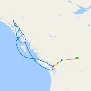 GoldLeaf Rocky Mountaineer from Banff to Vancouver, Luxury Hotel Stay, Capilano Bridge & Grouse Mountain, Canada & Alaska Voyage