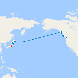 North Pacific Crossing with Seattle and Tokyo Stays