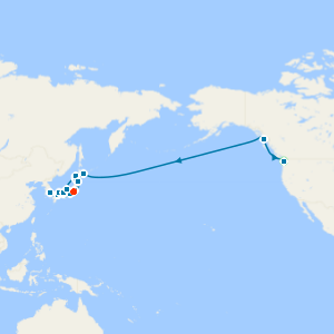 North Pacific Crossing & Circle Japan with Seattle and Tokyo Stays