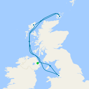 Islands & Coastlines of Scotland from Belfast