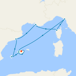 Coasts of the Mediterranean & 3 Nt Majorca Stay