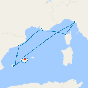Coasts of the Mediterranean & 3 Nt Majorca Stay