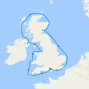 British Isles from Southampton