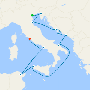 Adriatic Sea & Western Mediterranean from Fusina