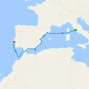 Iberia & Western Mediterranean from Rome