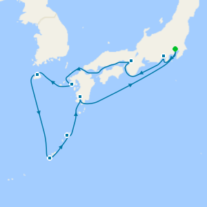 Southern Japan from Tokyo