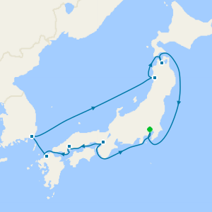 Northern Japan from Tokyo