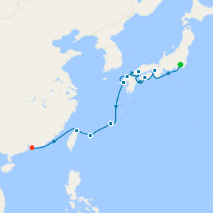 Japan, Taiwan & Hong Kong from Yokohama