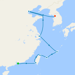 China, Japan & Korea from Hong Kong