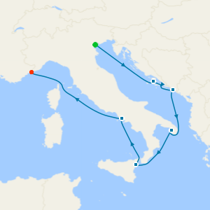 Adriatic Sea & Western Mediterranean from Fusina