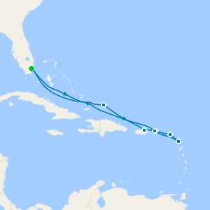 Eastern Caribbean from Miami