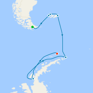 Peninsula & Falklands from Puerto Williams