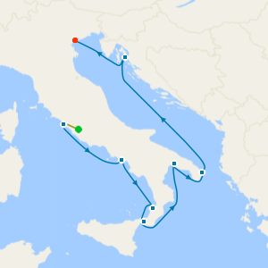 Puglia & Calabria from Rome with 1nt Stay.