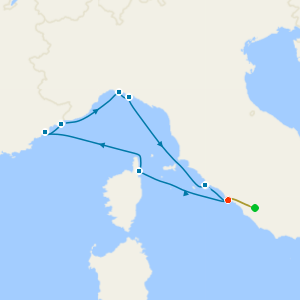 French & Italian Riviera with Italian Grand Prix from Rome with 1nt Stay.