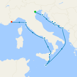 Adriatic Sea & Western Mediterranean from Fusina