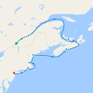 Canada & New England from Montreal