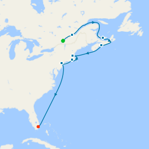 Canada & New England from Montreal to Miami