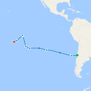 Easter Island from Valparaiso