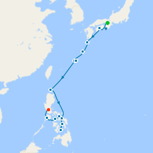 Japan & Philippines from Osaka