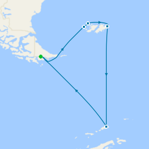 Peninsula & Falklands from Puerto Williams