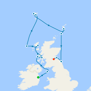 British Isles from Dublin to Leith