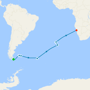 Atlantic Repositioning from Puerto Williams to Walvis Bay