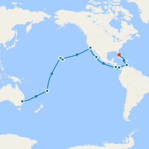 Sydney Stay, Hunter Valley, South Pacific, Hawaii, U.S.A & Panama Canal to Miami