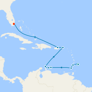 East & South Caribbean from Bridgetown - Fly Cruise