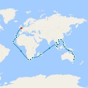 Sydney Stay, Hunter Valley, Asia, Mauritius, South Africa & Cape Verde to S'ton