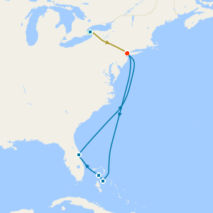 Niagara Falls & Great Stirrup Cay, Orlando & Nassau from New York with Stays