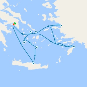Greek Isles from Piraeus - Fly Cruise