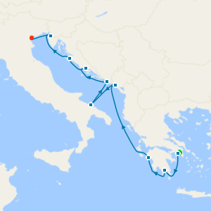 Adriatic Sea & Greek Isles from Piraeus - Fly Cruise